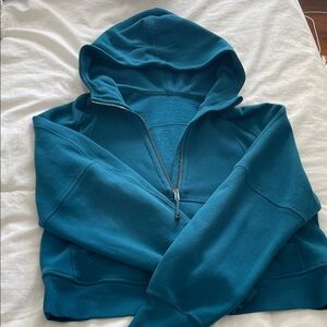 Lululemon Teal Scuba Half Zip Sweatshirt